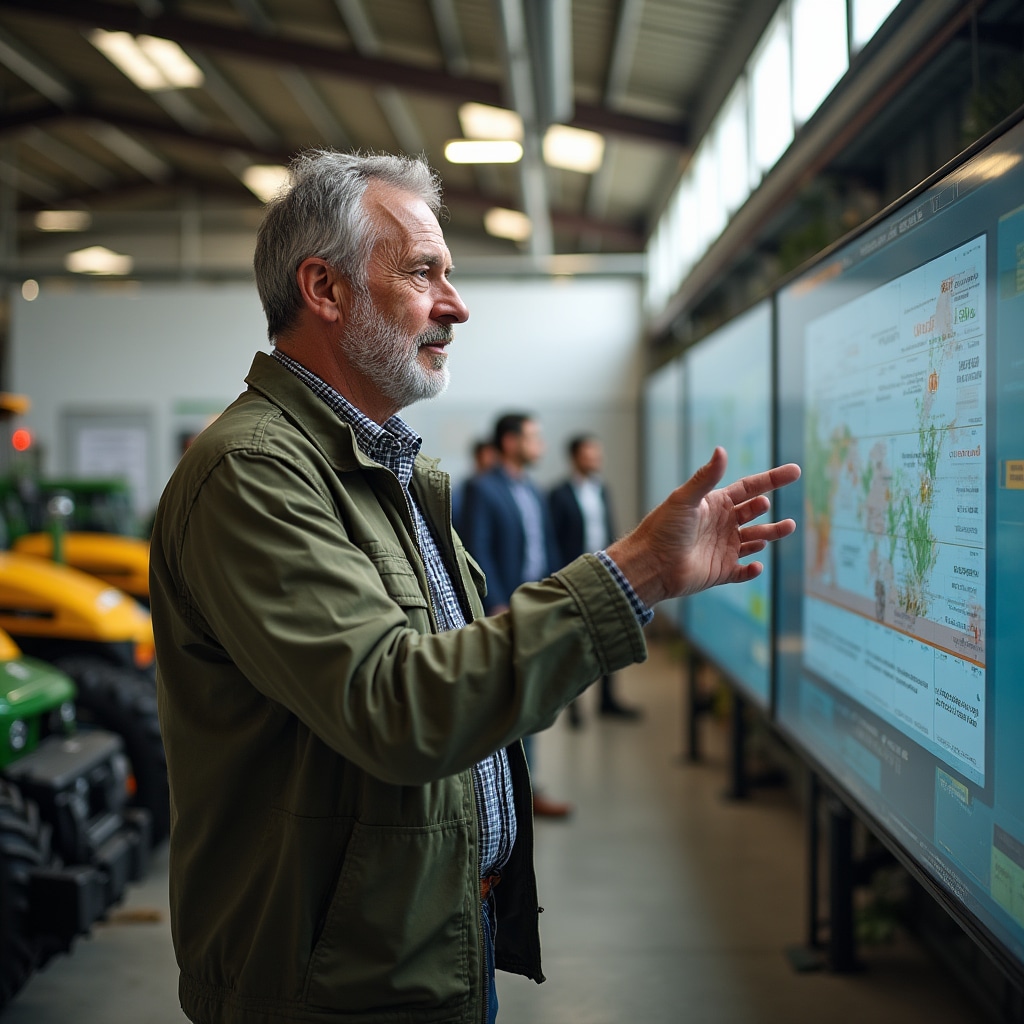 Agricultural sector specialist examining farming operations and financing structures